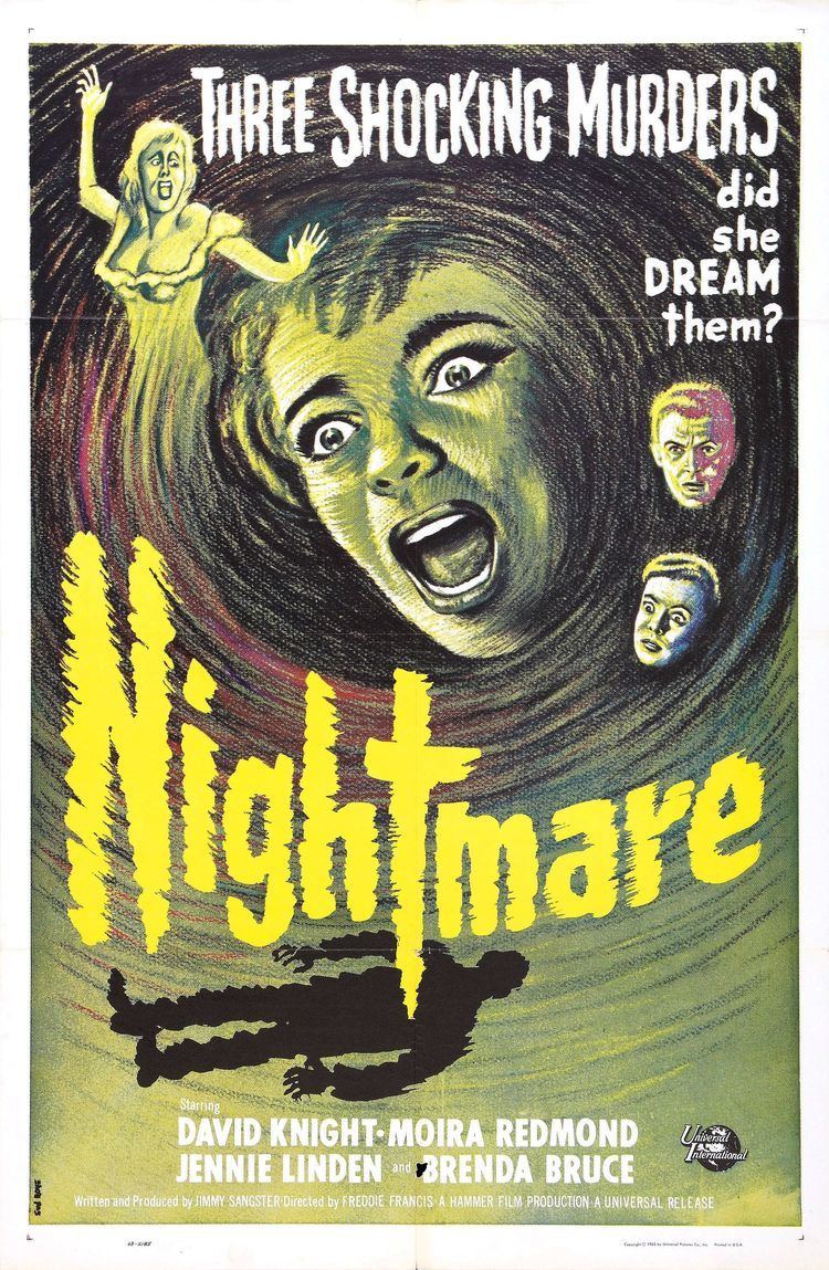 Nightmare (1964 film) Poster for Nightmare 1964 UK Wrong Side of the Art