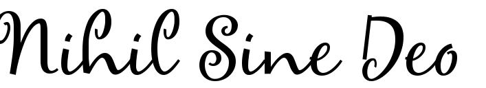 Nihil Sine Deo Nihil Sine Deoquot tattoo font download free scetch