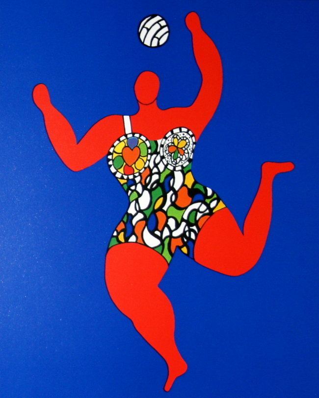 Niki de Saint Phalle Niki DE SAINT PHALLE Volleyball Reproduction Fine Art