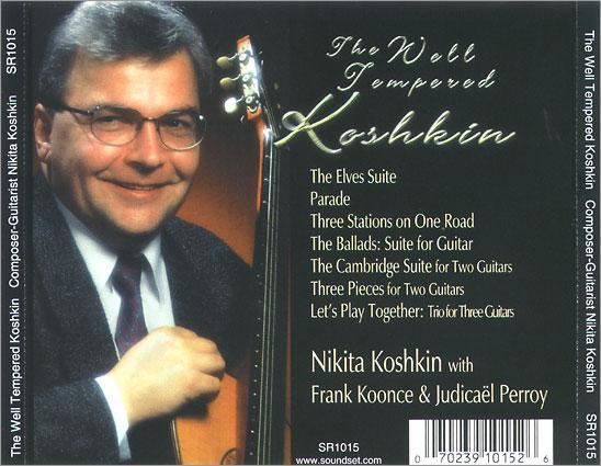 Nikita Koshkin CDs Well Tempered Koshkin Guitar Salon International