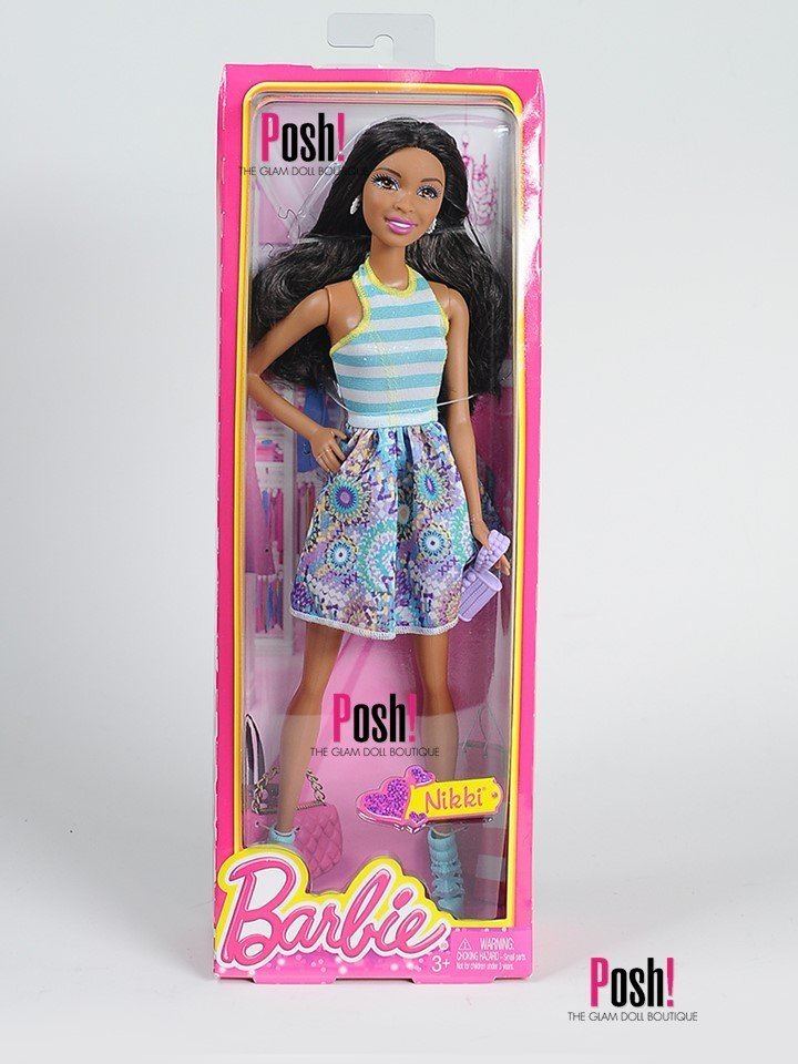Nikki (Barbie) Barbie Fashionista Nikki Doll Posh The Glam Doll Boutique Tictail