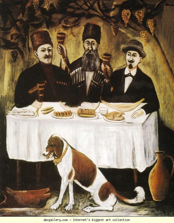 Niko Pirosmani Niko Pirosmani Feast in a Gazebo Olga39s Gallery