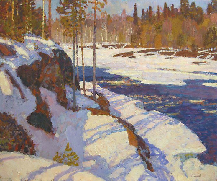 Nikolai Galakhov Nikolai Galakhov Spring in Karelija landscapes paintings
