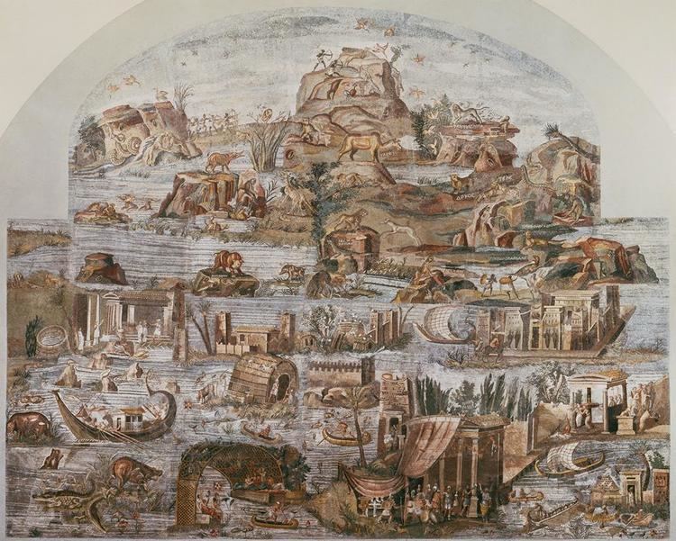 Nile mosaic of Palestrina scenes of the Nile in Italy Water Culture amp Power