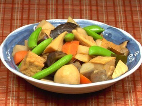 Nimono How to Make Vegetable Tofu Nimono Japanese Tofu Stew Vegetable