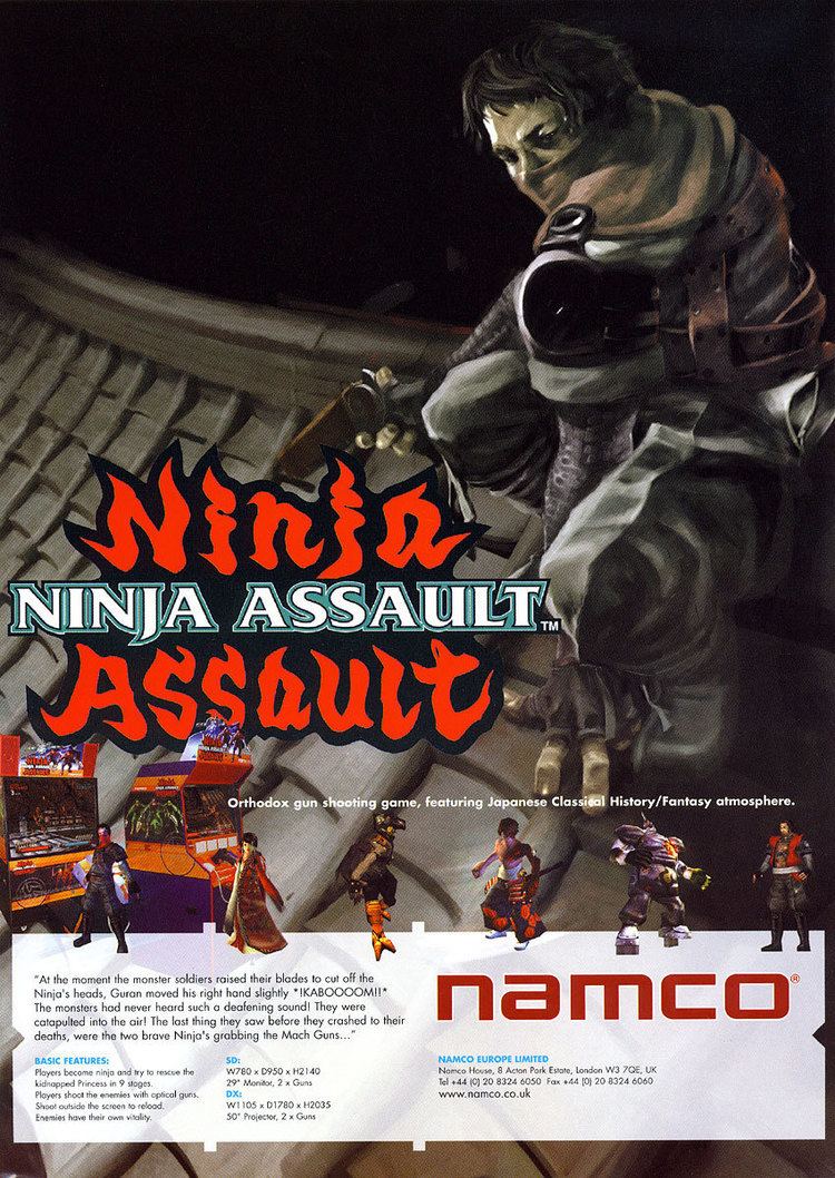 Ninja Assault The Arcade Flyer Archive Video Game Flyers Ninja Assault Namco