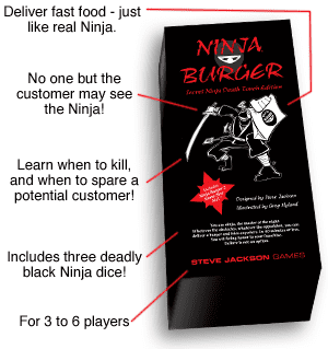 Ninja Burger Steve Jackson Games Ninja Burger