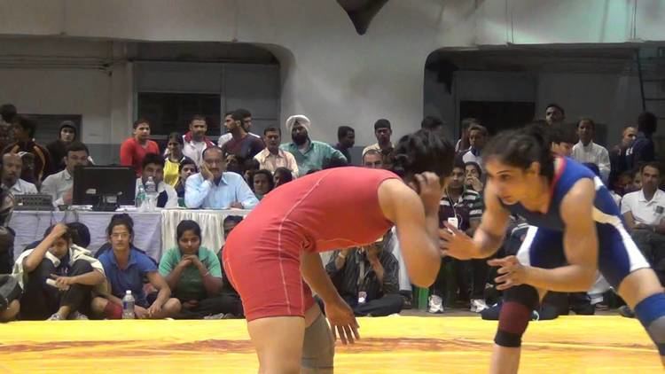 Nirmala Devi (wrestler) s15b Nirmala Devi in Blue from Haryana Girls match part 4 YouTube