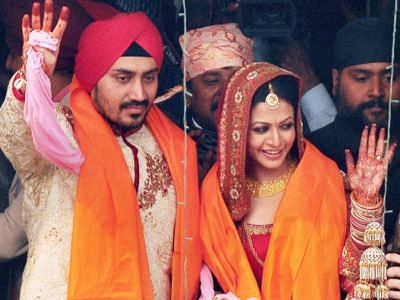 Nispal Singh Surinder Singh during the wedding ceremony of Koel Mallick
