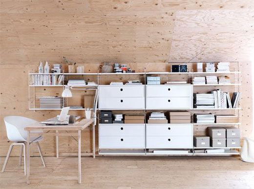 Nisse Strinning String shelving system from Swedish designer Nisse Strinning