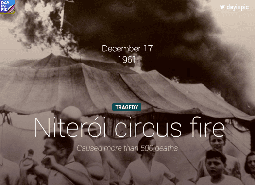 Niterói circus fire Dayinpic on Twitter quotOnthisday December 17 1961 Niteri circus