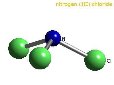 Nitrogen trichloride Nitrogennitrogen trichloride WebElements Periodic Table