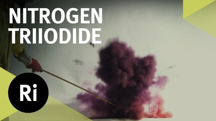 Nitrogen triiodide Contact Explosive Detonating Nitrogen Triiodide YouTube