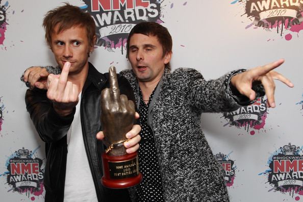 NME Awards Matt Bellamy Pictures Shockwaves NME Awards 2010 Winners Boards