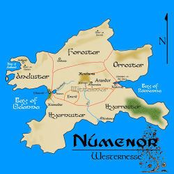 Númenor Nmenor Tolkien Gateway