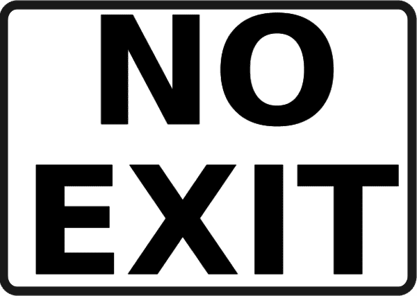 No Exit No Exit Sign Clipart Clipart Kid