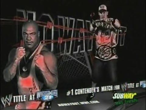 No Way Out (2005) WWE No Way Out 2005 John Cena vs Kurt Angle 1 Contender39s Match