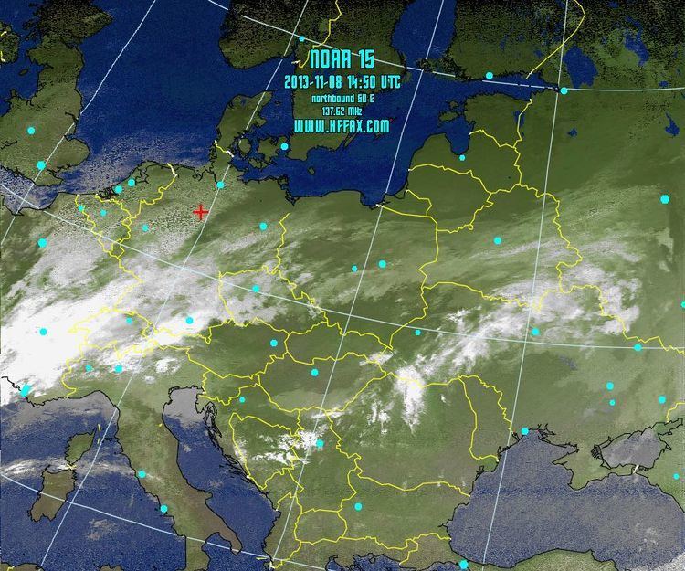 NOAA-15 Weather Satellite Images for Hannover Germany