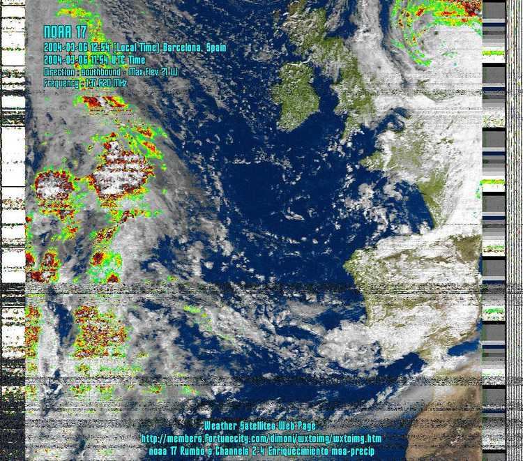 NOAA-17 Weather Images