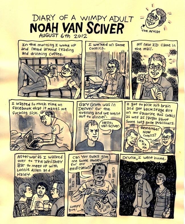 Noah Van Sciver Noah Van Sciver Day 5 The Comics Journal