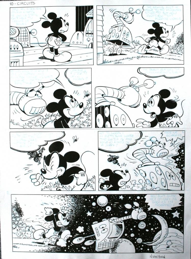 Noel Van Horn Noel Van Horn Mickey Mouse page 10 in Comicartdk Peter Hartungs