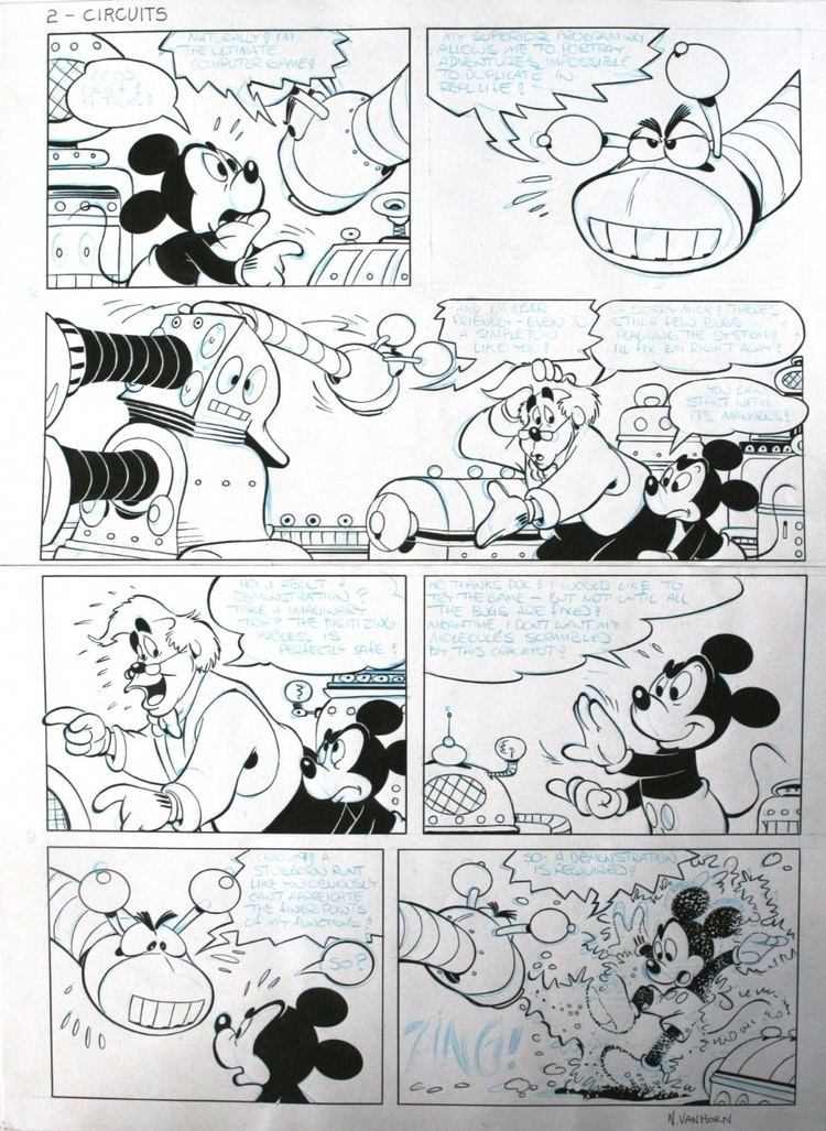 Noel Van Horn Noel Van Horn Mickey Mouse page 2 in Comicartdk Peter Hartungs