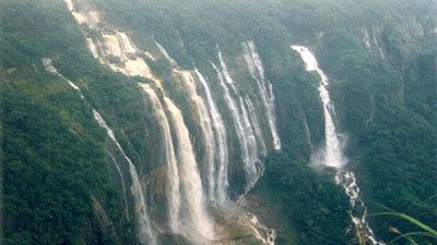 Nohsngithiang Falls Waterfalls Sohra Civil SubDivision Sohra