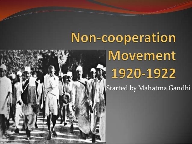 non cooperation movement slogans