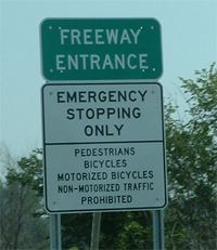 Non-motorized access on freeways