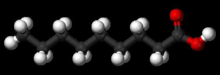 Nonanoic acid FileNonanoicacid3Dballspng Wikimedia Commons
