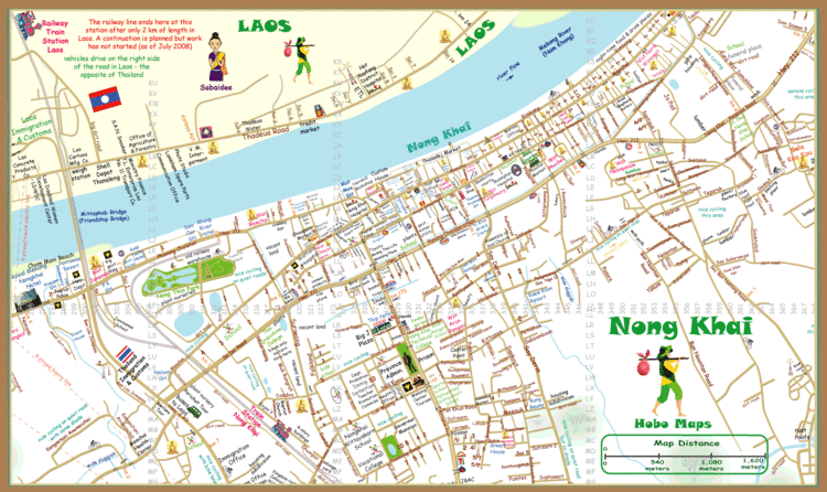 Nong Khai maps