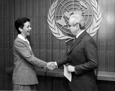 Nora Astorga United Nations Photo SecretaryGeneral Meets Nicaraguan