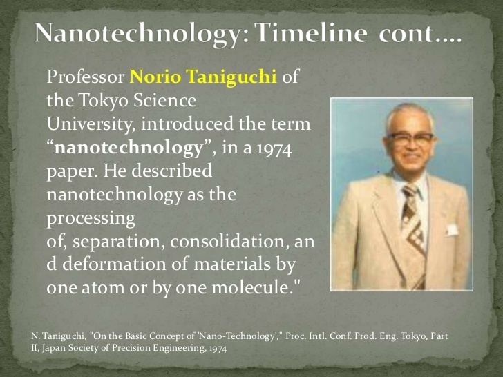 Norio Taniguchi Nanotechnology parasitology 20111112