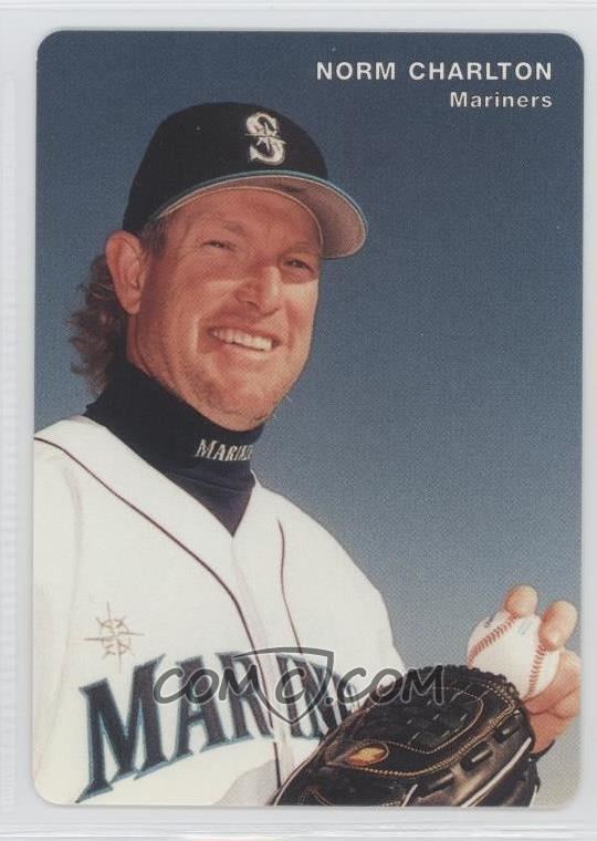 Norm Charlton 1996 Mothers Cookies Seattle Mariners Stadium Giveaway Base 16