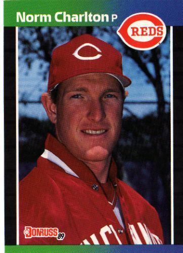 Norm Charlton CINCINNATI REDS Norm Charlton 544 DONRUSS 1989 MLB