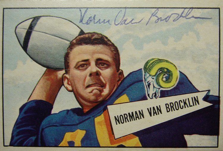 Norm Van Brocklin PSA AutographFacts Norm Van Brocklin