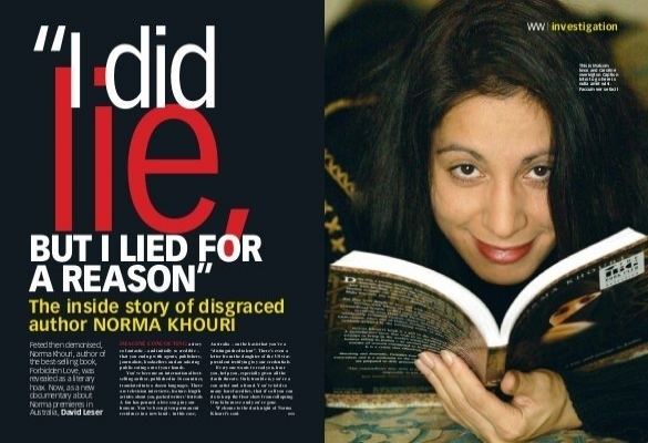 Norma Khouri The inside story of disgraced author NORMA KHOURI David Leser