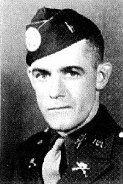 Norman Dike wearing his uniform and service cap