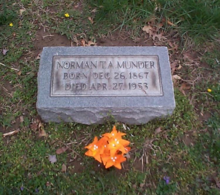 Norman T.A. Munder Norman TA Munder 1867 1953 Find A Grave Memorial