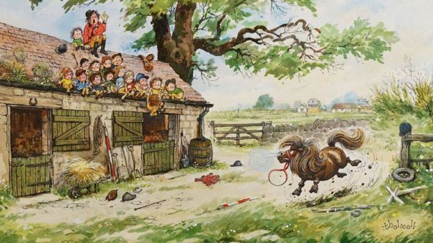 Norman Thelwell Norman Thelwells pony cartoons on show at Mottisfont BBC News