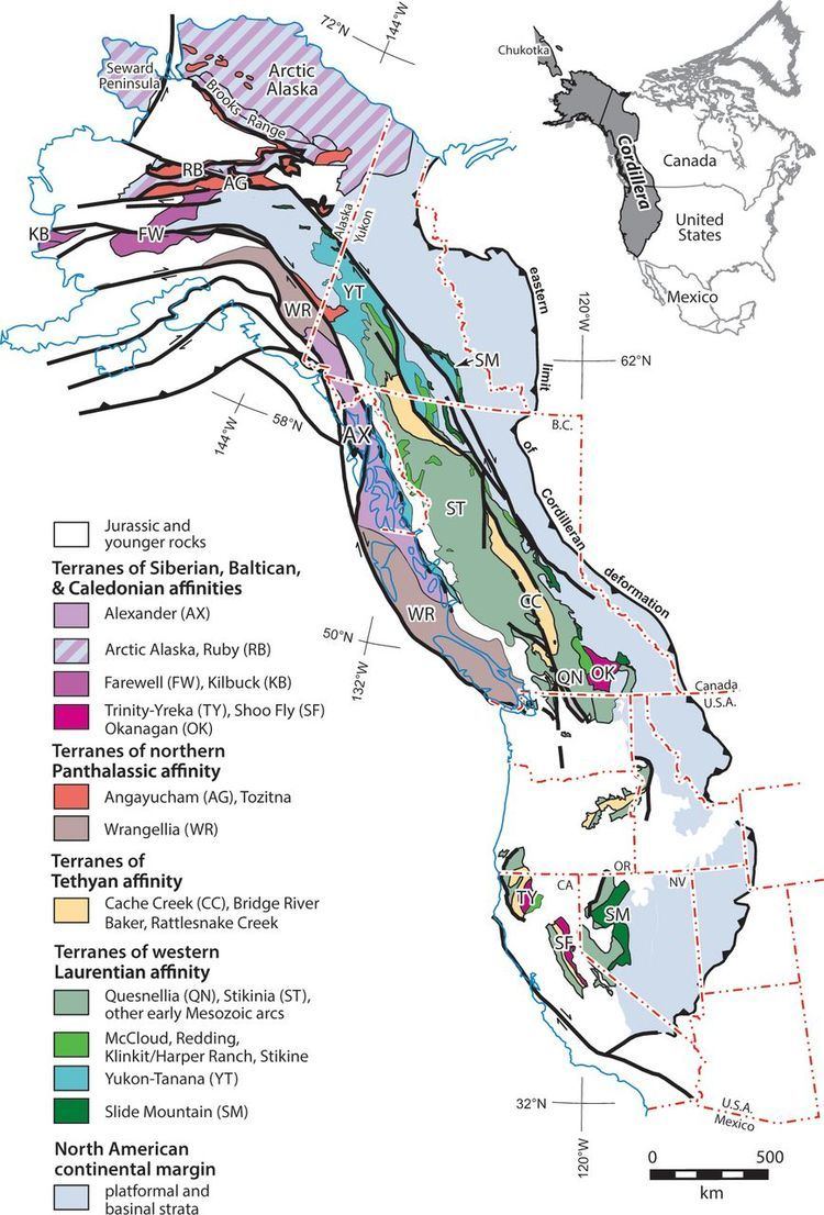 North American Cordillera Baltican crustal provenance for CambrianOrdovician sandstones of