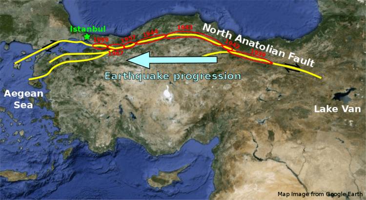 North Anatolian Fault Istanbul The Pale Blue Dot