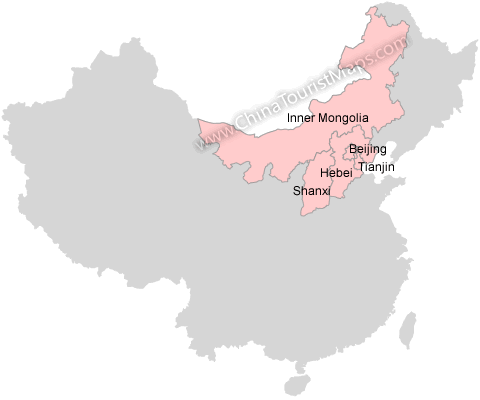 North China North China or Northern China Map