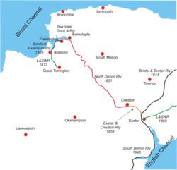 North Devon Railway httpsuploadwikimediaorgwikipediacommonsthu