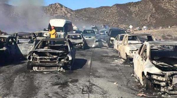North Fire North Fire shuts down 15 Fwy burns cars prompts evacuations in