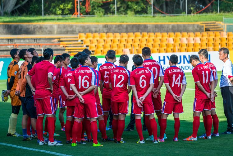 North Korea national football team FileNorth Korea national football team train for the AFC Asian Cup