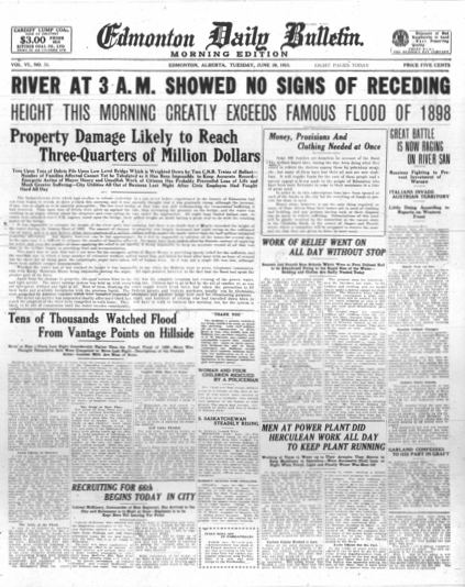 North Saskatchewan River flood of 1915