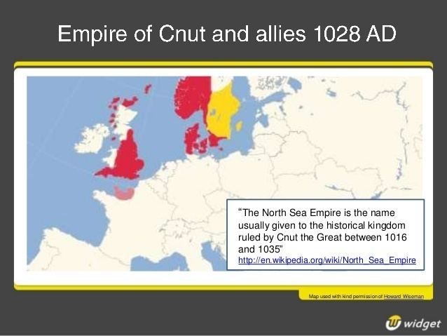 Who was Cnut the Great, ruler of the North Sea Empire?