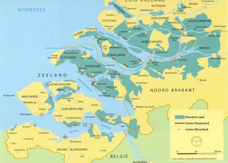 North Sea flood of 1953 The Great North Sea Flood of 1953 in the Netherlands 2173x1555