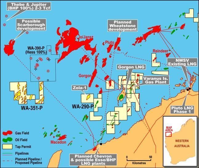 North West Shelf Venture Australia Tap Oil increases interest in WA351P by exercising pre